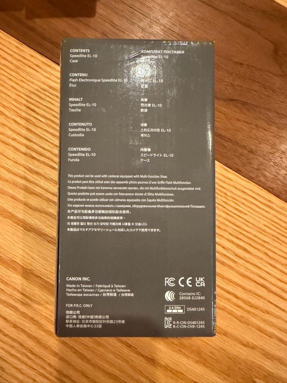 Canon Black Speedlite EL-10 Compact Camera Flash. BRAND NEW, ONLY OPENED FOR PIC - Picture 4 of 6